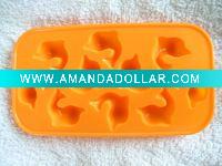 Wholesale fish shape silicone ice cube tray