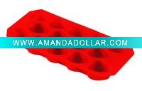 Silicone ice cube tray