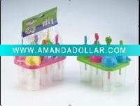 Wholesale plastic ice moud(6 pcs ice mould with fruit shape)