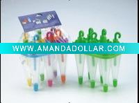 Wholesale plastic ice mould(6 pcs ice mould with umbrella shape)