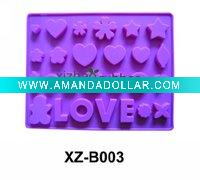 Silicone ice cube tray
