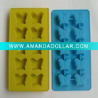 Wholesale Silicone 10 Cups Butterfly Shape Ice Tray