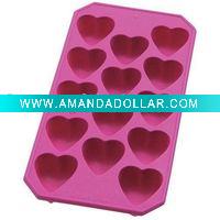 Hearted Shape Silicone Ice Cube Tray