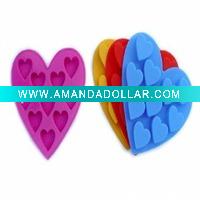 heart shape home use silicone ice cube