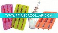 Silicone ice cube tray