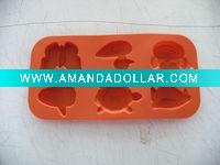 Silicone ice cube tray