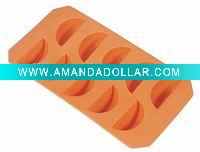 Wholesale Orange shape silicone ice cube tray