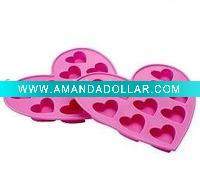 Wholesale Hearted Shape Silicone Ice Cube Tray