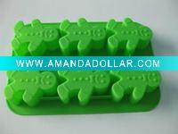 Silicone ice cube trays