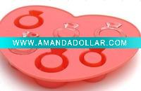 Wholesale Diamond Ring shape ice cube tray