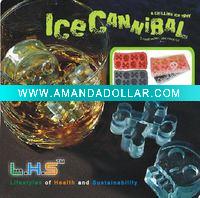 Wholesale TM09004 Skull silicone ice cube tray