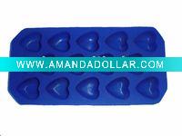 Wholesale Heart Shape Silicone Ice Tray,Ice Cube Tray