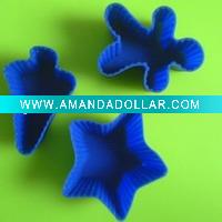 silicone blue ice cube