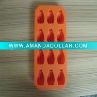 Wholesale orange color fashion silicone ice cube bucket
