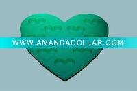 Wholesale Lovely colorful heart shape silicone ice cube tray