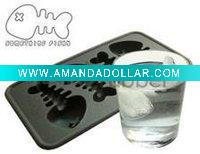 Silicone ice cube tray