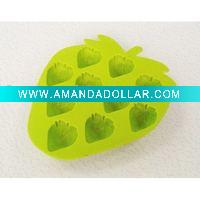 Wholesale Strawberry Shape Silicone Ice Cube Tray