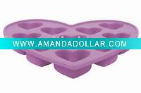 Wholesale Heart Shape Silicone Ice Cube Tray