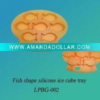 Silicone ice cube tray