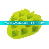 Wholesale Silicone Ice Tray/Ice Cube Tray/Ice Mould of Strawberry Shape