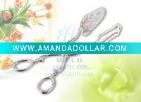 Wholesale silver ware food scissor tong