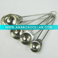 Wholesale kitchen tools 4pcs measureing spoon set