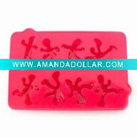 Wholesale plastic ice cube tray / TPR ice cube tray / ice box