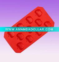 Wholesale plastic ice cube tray / TPR ice cube tray / ice box