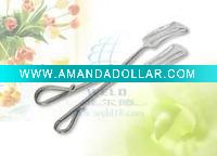 Wholesale silver dinnerware food clamp