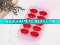 Wholesale red lips ice cube mold