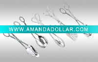 silver utensils dinner mini tongs