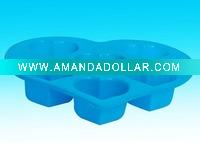 heart shape silicone ice cube