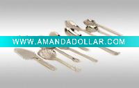 Wholesale silver utensils dinner mini food tongs