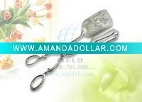 Wholesale silver plating dinnerware food tong