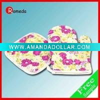 Wholesale 2010 the most popular print oven mitt with good quality