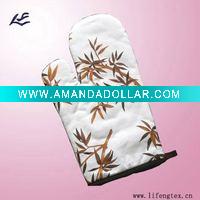 100% cotton printed kitchen mitt