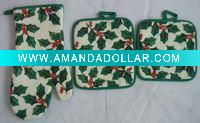 oven mitt and potholder