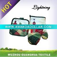 Wholesale cotton oven mitt and pot holder