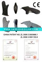 Wholesale Oven Mitts (flame retardant & heat resistant with safe thumb guard) ITEM:17BK-B