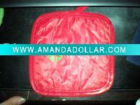 Wholesale 100%cotton oven mitt and pothold (P-001)