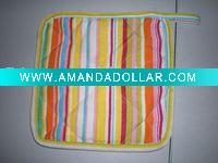 Wholesale 100%cotton oven mitt and pothold (P-004)