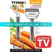 Wholesale Titan Peeler with Julienne Cutter as seen on tv Titan Vegetable Peeler