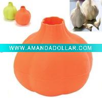 Silicone garlic peeler