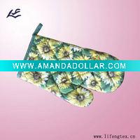100%cotton oven mitten