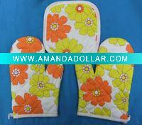 Wholesale cotton oven mitts set