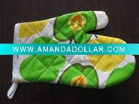 Cotton canvas printed oven mitt