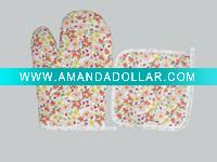 Wholesale cotton oven mitts set