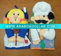 hand made funny oven mitt