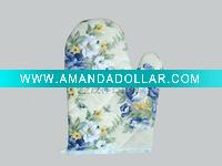 100%cotton oven gloves