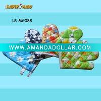 Wholesale flower printed oven mitt